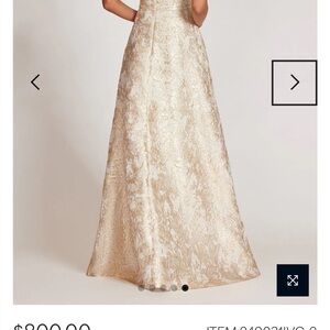 Teri Jon Gold Gown MOB/MOG